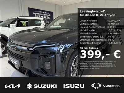 KGM KGM Actyon 1.5 T-GDi 120kW Lux EU6e Navi Leder Digit im Auto Abo von Null-Leasing