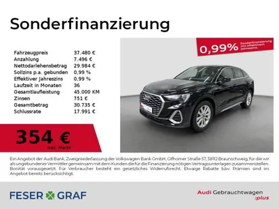 Audi Audi Q3 Sportback S line 35 TDI S S tronic Rfk Navi L im Leasing von LeasingMarkt.de