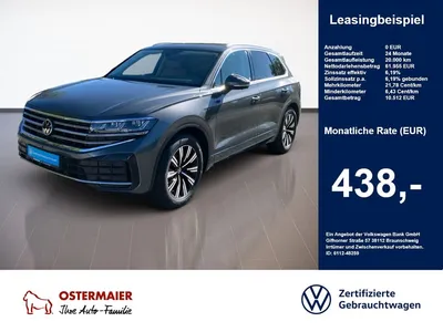 VW Volkswagen Touareg ELEGANCE 3.0TDI 286PS NP.106T ACC.5J-G.A im Leasing von Null-Leasing
