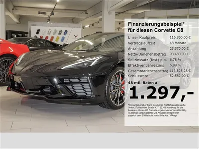 Chevrolet Corvette C8 Stingray Cabriolet 3LT Frontlift Vollausstatt im Auto Abo von Null-Leasing