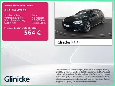 Audi Audi S4 Avant 3.0 TDI qu. AHK Matrix LM 19" B&O Navi im Leasing von Null-Leasing