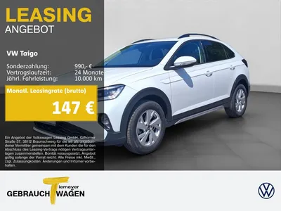VW Volkswagen Taigo 1.0 TSI LIFE NAVI SITZH PDC+ CLIMATRONIC im Leasing von Null-Leasing