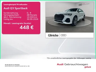 Audi Audi Q3 Sportback 35 TFSI S line LED Navi Kamera AHK im Leasing von LeasingMarkt.de