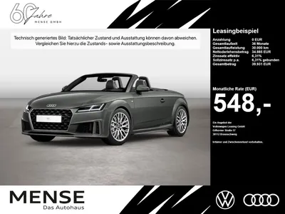 Audi Audi TT Roadster 45 TFSI S tronic B&O CarPlay LED PDC im Leasing von Null-Leasing