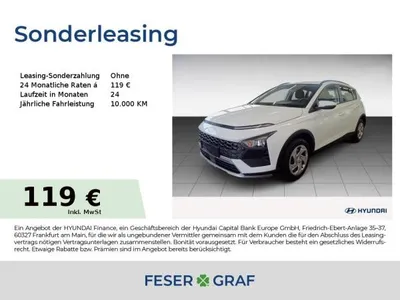 Hyundai Hyundai BAYON Bayon SELECT NAVI KAMERA CARPLAY KLIMA USB im Leasing von LeasingMarkt.de