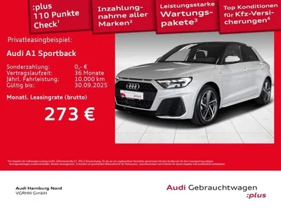 Audi Audi A1 Sportback 25 TFSI S line S tronic Sonos ACC im Auto Abo von LeasingMarkt.de