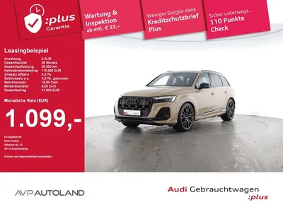 Audi Audi SQ7 4.0 TFSI quattro tiptronic | PANO | AHK | im Auto Abo von Null-Leasing