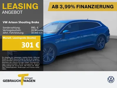 VW Volkswagen Arteon Shooting Brake 2.0 TDI DSG 4M R-LINE LM20 im Leasing von Null-Leasing