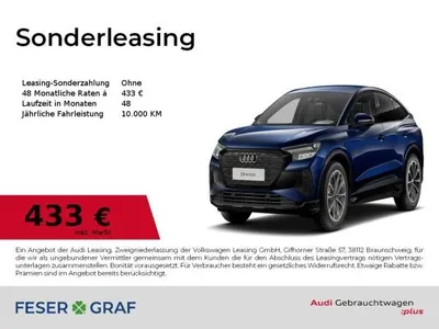 Audi Audi Q4 e-tron Q4 Sportback 45 e-tron AHK Navi GRA V-Cockp. im Auto Abo von LeasingMarkt.de