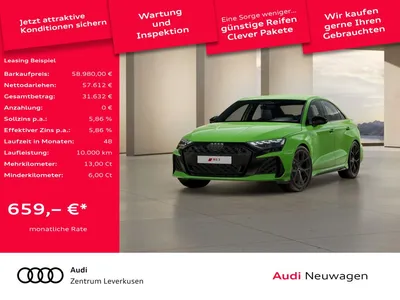 Audi Audi RS 3 Limousine S tronic LED RAUTE LEDER PDC KLIM im Auto Abo von Mobile.de