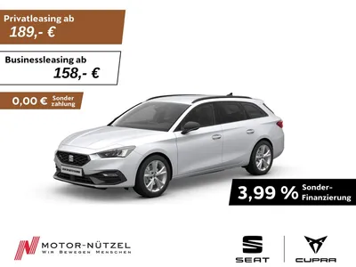 Seat Seat Leon ST 1.5 eTSI DSG FR-LINE LED+NAV+ACC+SHZ+RFK im Leasing von Null-Leasing