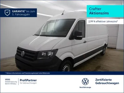 VW Volkswagen Crafter Kasten Lang AHK Navi PDC Tachograf RFK GJR im Leasing von LeasingMarkt.de