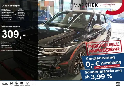 VW Volkswagen Tiguan R 2.0 TSI Sonderleasing Akrapovic DCC Mat im Auto Abo von Null-Leasing