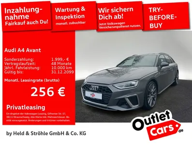 Audi Audi A4 Avant S line 40 TDI S tronic LED NAV+ SHZ 19" im Leasing von Null-Leasing