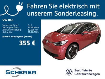 VW Volkswagen ID.3 Pro S 150 kW MATRIX-LED NAVI ACC 360° KAMER im Auto Abo von Null-Leasing