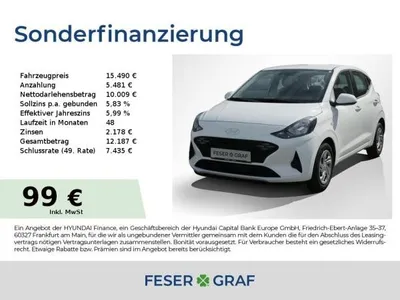 Hyundai Hyundai i10 SELECT NAVI CAM LED-TFL KLIMA USB CARPLAY im Auto Abo von LeasingMarkt.de