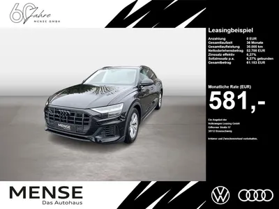 Audi Audi Q8 55 TFSI quattro tiptronic Luft|4xSHZG|ACC|LED im Leasing von Null-Leasing