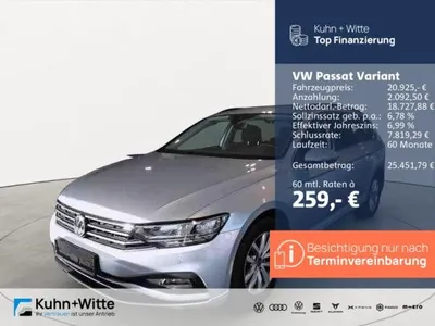 VW Volkswagen Passat Variant 2.0 TDI Business *AHK*LED*RFK*Navi* im Auto Abo von LeasingTime