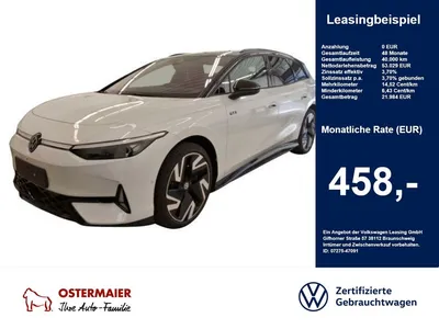 VW Volkswagen ID.7 Tourer GTX 340PS 4M NP.82T ACC.5J-G.WÄRMEPU im Leasing von Null-Leasing