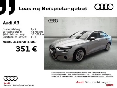 Audi Audi A3 Lim. 35 TFSI Adv. S tronic *MATRIX*NAV+*GRA* im Auto Abo von LeasingMarkt.de