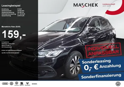 VW Volkswagen Polo Goal 1.0 TSI Sonderleasing AHK RearView AHK im Leasing von Null-Leasing