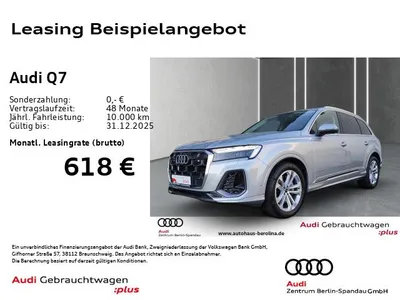 Audi Audi Q7 45 TDI qu. S line tiptronic *7-Sitzer*AHK* im Auto Abo von Null-Leasing