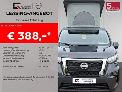 Nissan Nissan Primastar SEASIDE Revotion/Dethleffs dCi170 DCT nur noch 3x ! im Auto Abo von LeasingMarkt.de
