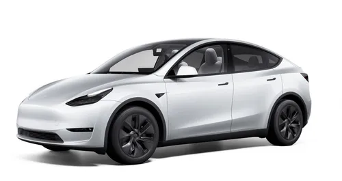 Tesla Tesla Model Y Long Range Dual AWD innen weiß im Auto Abo von Faaren