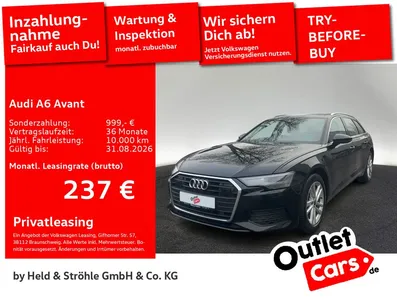 Audi Audi A6 Avant 40 TDI ACC AHK B&O HuD LED NAVI PDC SHZ im Leasing von Null-Leasing