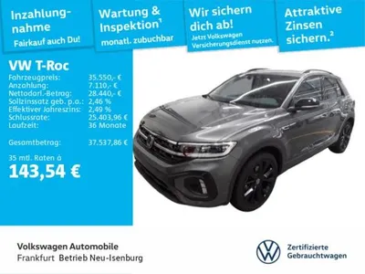 VW Volkswagen T-Roc 2.0 TSI DSG 4M. R-Line AHK Beats Standheizung 19"Misano Navi IQ.Light ACC Rückfahrkamera im Auto Abo von LeasingMarkt.de