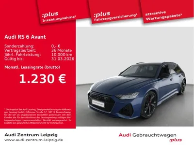 Audi Audi RS6 RS 6 Avant *Laser*Dynamikpaket*Pano*AHK*Standhzg* im Auto Abo von LeasingMarkt.de