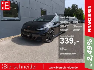 Cupra Cupra Born 77 kWh ab 339.- 1.590.- Anzahlung ALLWETTER im Leasing von Null-Leasing