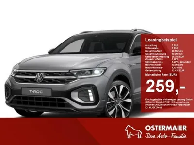 VW Volkswagen T-Roc R-Line 1.5TSI DSG AHK,19ALU,KAMERA,NAVI,ACC im Auto Abo von LeasingMarkt.de