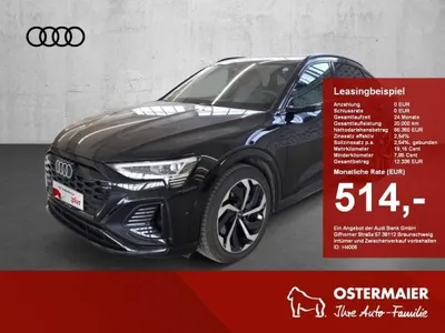 Audi Audi Q8 e-tron Sportback S-LINE BLACK 55 NP.114T ACC.5J-G.AHK.KAMERA.NAVI+VC.B&O.HUD.PANO im Auto Abo von LeasingMarkt.de