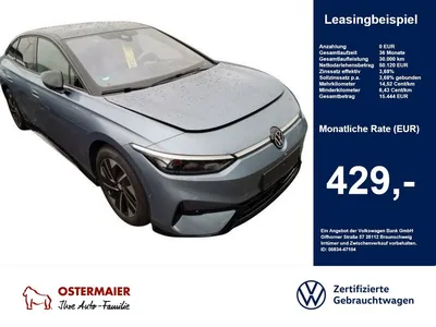VW Volkswagen ID.7 PRO S 286PS NP.81T ACC.5J-G.WÄRMEPUMPE.AHK. im Leasing von Null-Leasing