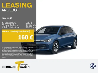 VW Volkswagen Golf 1.5 TSI DSG GOAL AHK KAMERA MATRIX NAVI im Leasing von Null-Leasing