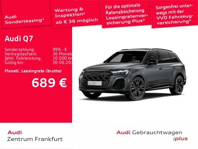 Audi Audi Q7 TDI S-LINE 360+HUD+ALLRADLENKUNG+AHK+B&O+LUFT im Leasing von Null-Leasing