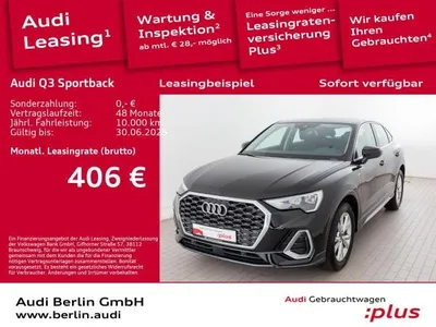 Audi Audi Q3 Sportback S line 35 TFSI S tr. RFK NAVI LED im Auto Abo von LeasingMarkt.de