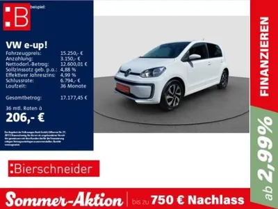 VW Volkswagen up! e- Active CCS ALU SHZ CAM GRA im Auto Abo von LeasingMarkt.de