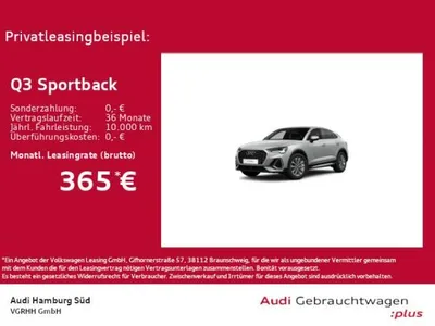 Audi Audi Q3 Sportback 45 TFSI e S line S tonic Navi LM18 Kamera im Auto Abo von LeasingMarkt.de