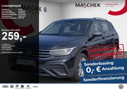 VW Volkswagen Tiguan Allspace *Sonderleasing* 7-Sitzer AHK Nav im Leasing von Null-Leasing