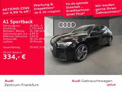 Audi Audi A1 Sportback 25 TFSI advanced S tronic LED DAB VC Tempomat im Leasing von LeasingMarkt.de