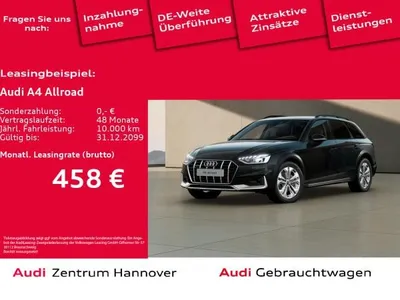 Audi Audi A4 allroad 40 TDI quattro AHK LED Kamera Navi Teilleder im Auto Abo von LeasingMarkt.de
