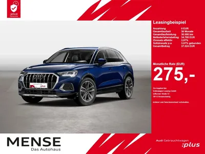 Audi Audi Q3 35 TDI S tronic advanced ACC LED Navi Kamera im Leasing von Null-Leasing