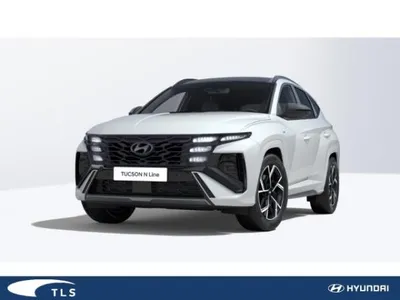 Hyundai Hyundai Tucson N-Line "Gewerbe" HEV 215PS  AT Weiss 2WD Pano, Sitzpaket, Assistenzpaket, ECS im Auto Abo von LeasingMarkt.de
