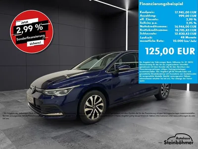 VW Volkswagen Golf Life 1.5 TSI ACTIVE RearView LED AppCon im Leasing von Null-Leasing