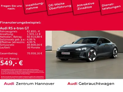 Audi Audi RS e-tron GT quattro Head-Up Pano Laser B&O Memo im Auto Abo von Null-Leasing
