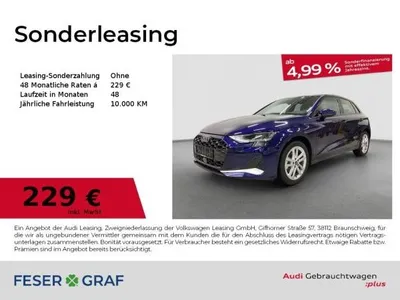 Audi Audi A3 Sportback Advanced 30 TFSI AHK Navi APP PDC im Auto Abo von LeasingTime