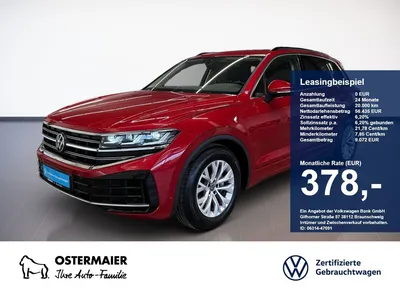 VW Volkswagen Touareg ELEGANCE 3.0TDI 231PS NP.99T AHK.STDHZG. im Leasing von Null-Leasing