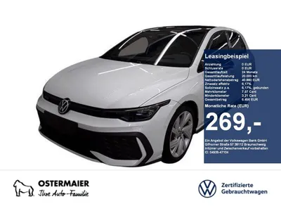 VW Volkswagen Golf VIII GTI BLACK 265PS NP.62T LEDER.PANO.AREA im Leasing von Null-Leasing